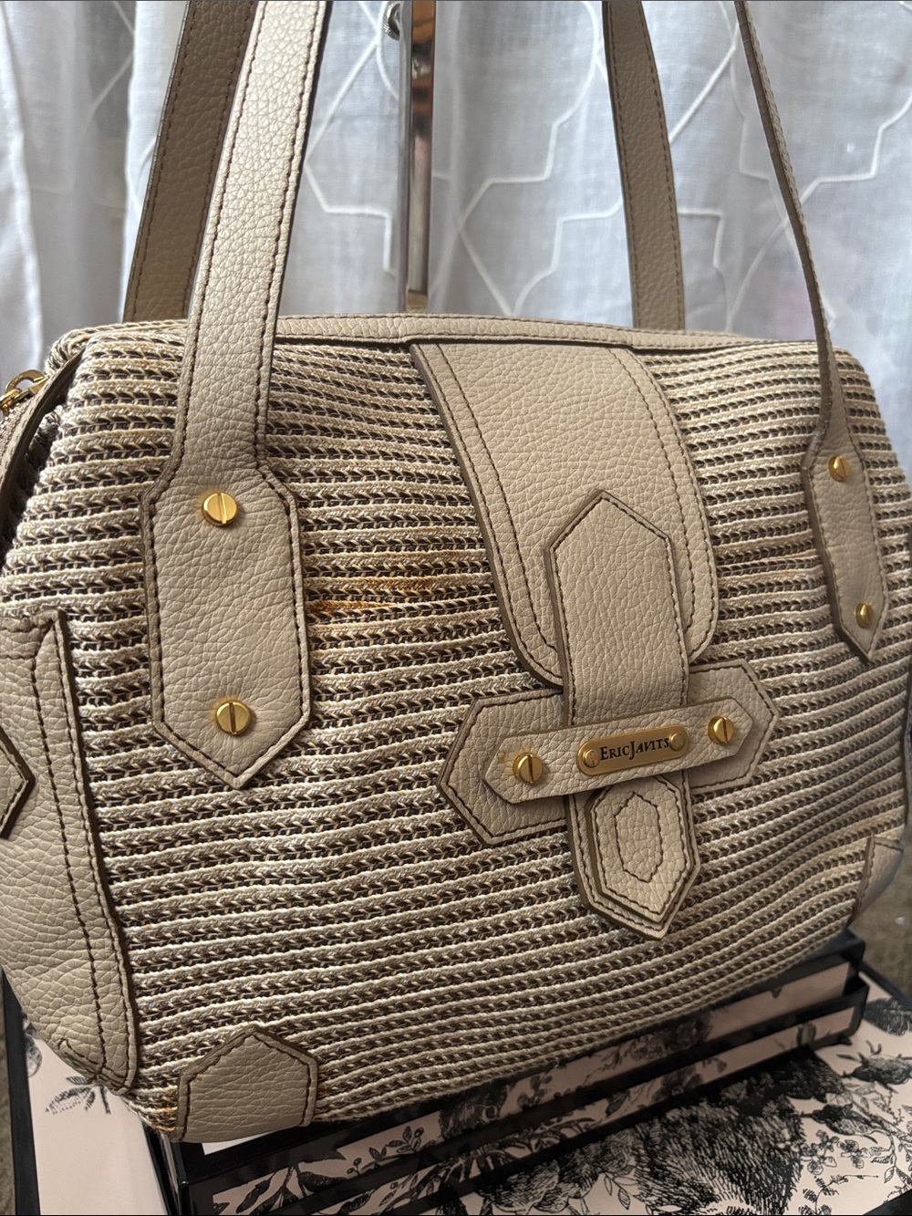 Eric Javits Bag With Leather Trim